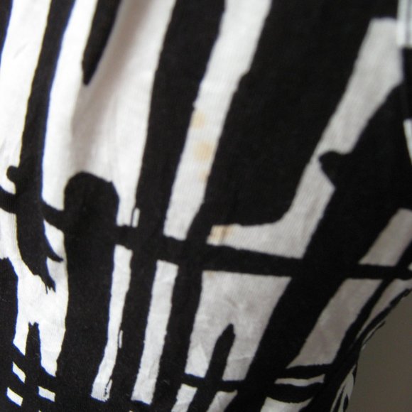 NWT Offwhite and Black Abstract INC Tunic/Dress - Picture 6 of 6